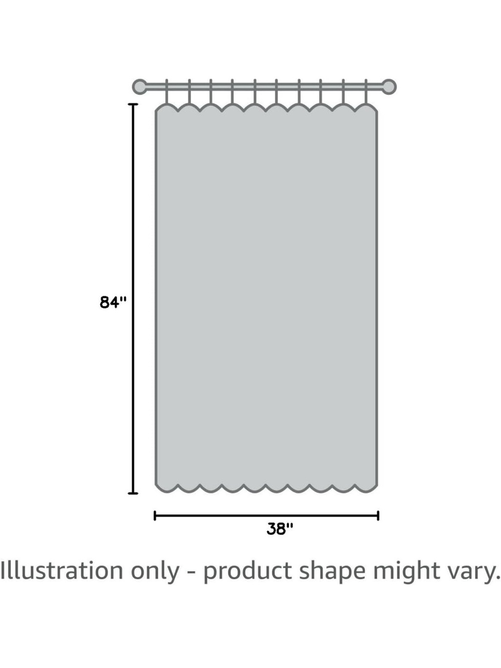 Cream Textured Curtain Panel - - Picture 2 of 6